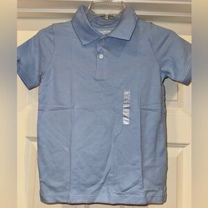 NWT Boys Osh Gosh Baby Blue Polo Shirt Size 8